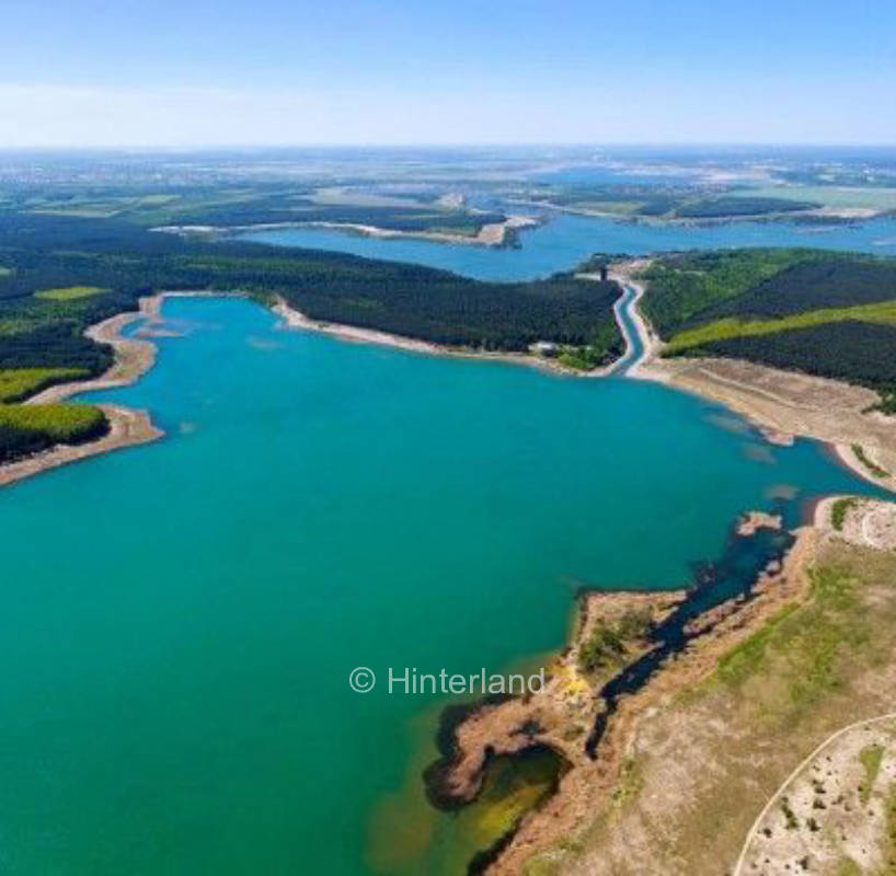 Wilkommen im Lausitzer Seenland, privater Stellplatz