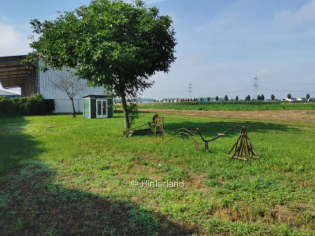 Übernachten mit freiem Blick durchs Feld
