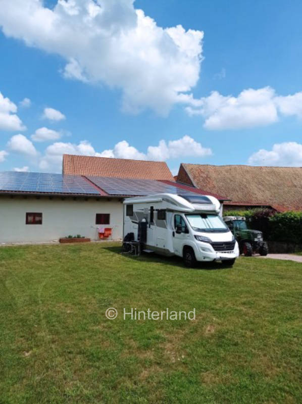 Camping at the winery