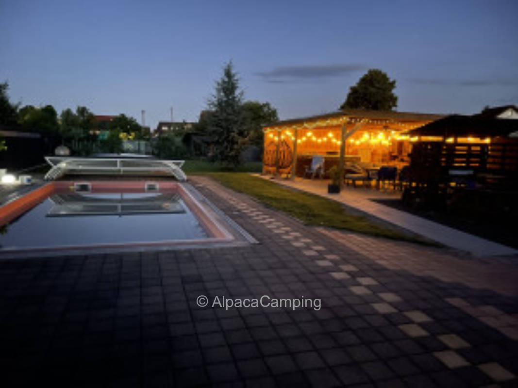 Pitch in quiet area with pool #1