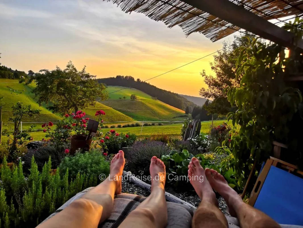 Pitch by the pasture and playground