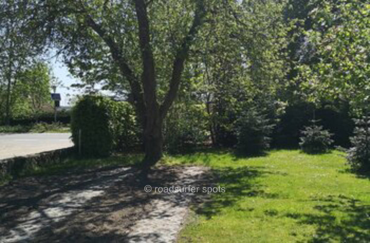 Private pitch on our rest farm near the lake