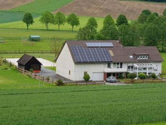 Pitch on a private farm in the countryside near the Weser River