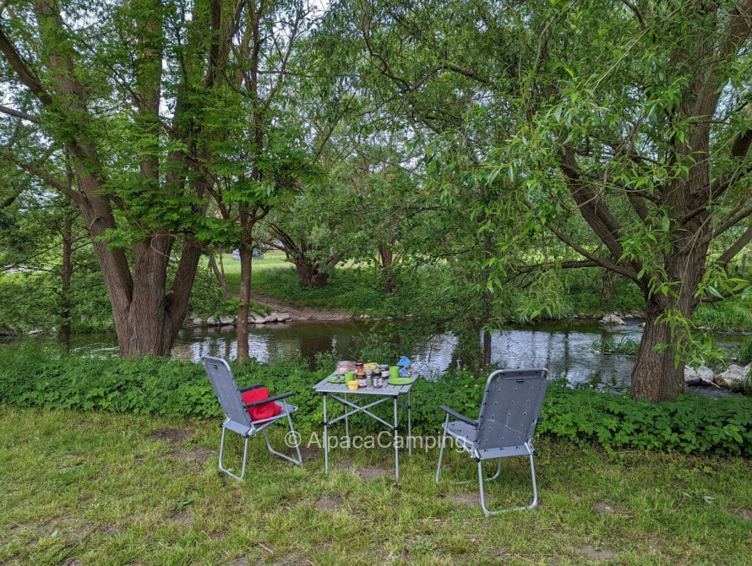 Camping in nature village on the Warnow #1