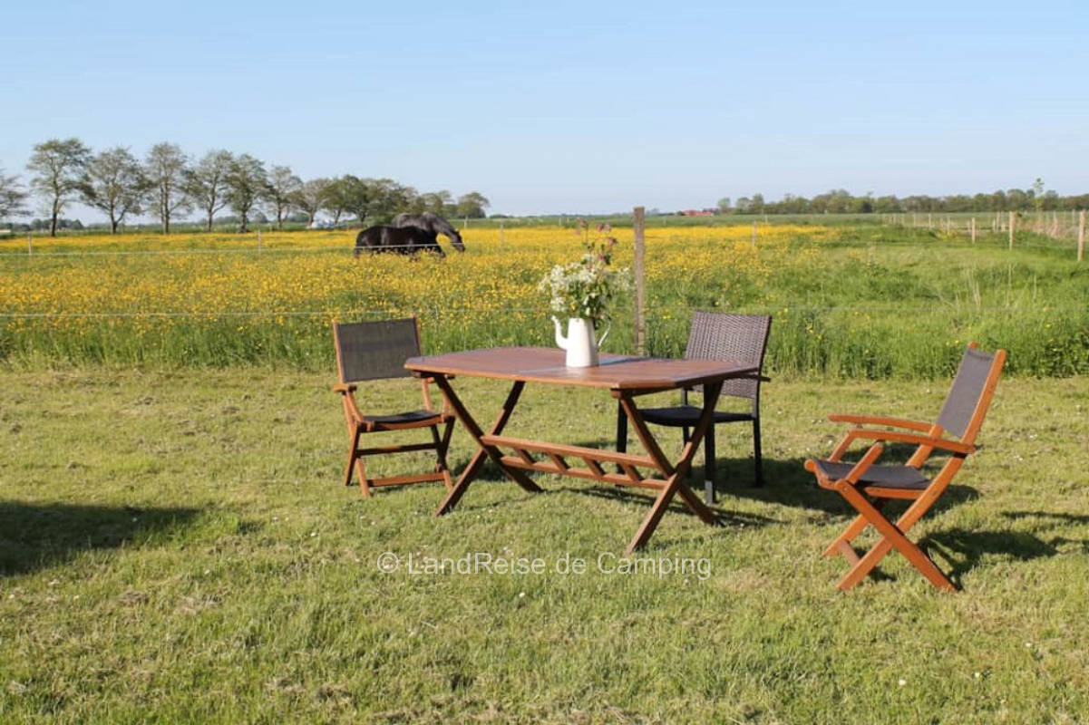 Idyllic pitch close to nature on Sassen farm