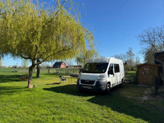 Einzelplatz & Sauna: Ziegenwiese an der  Rubbertsmühle