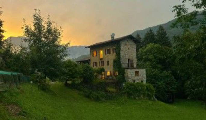 Camping in nature at a small farm.