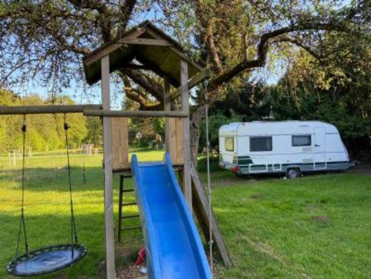 Natural camping directly on the Urft at the edge of the Eifel