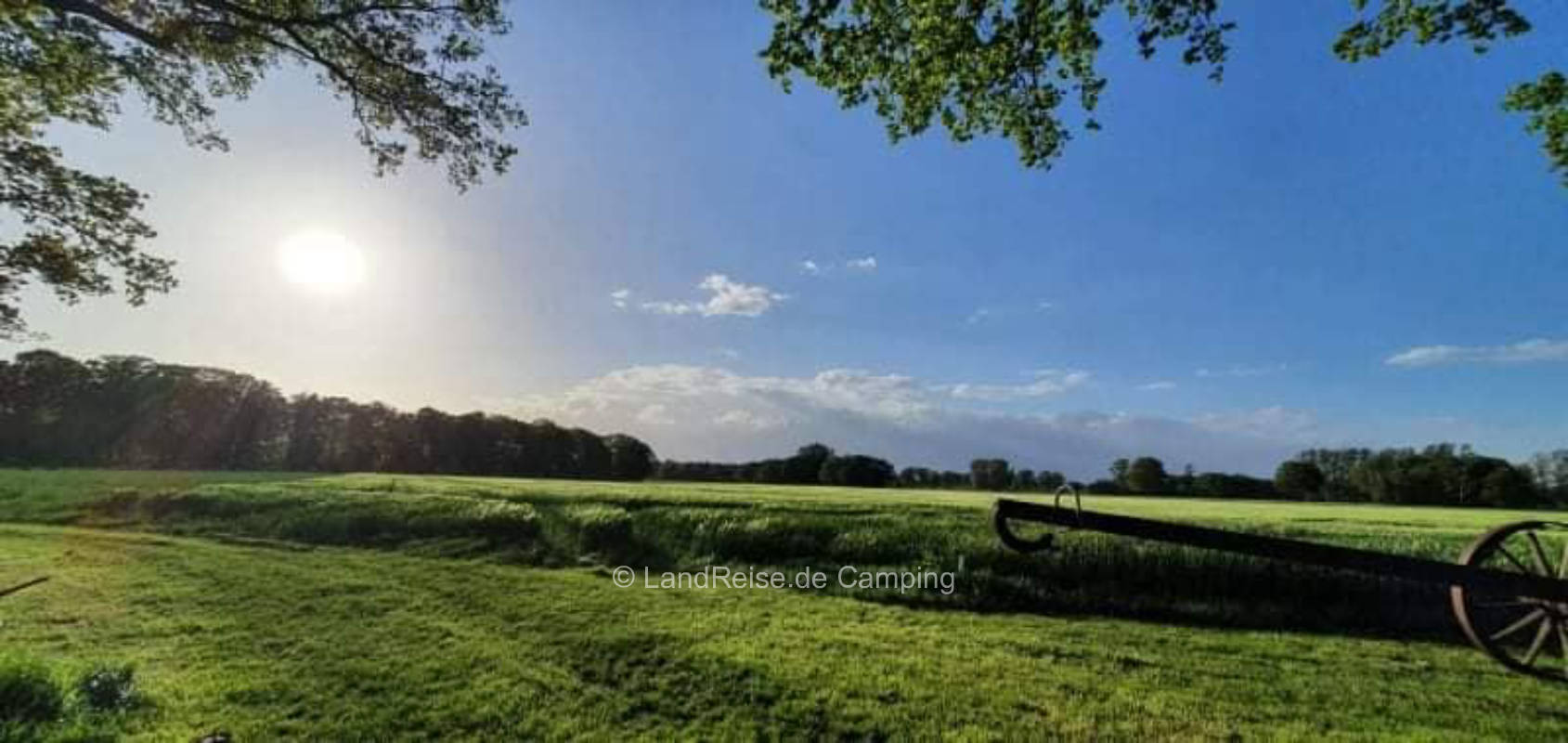 Pitch with great view over fields & meadows
