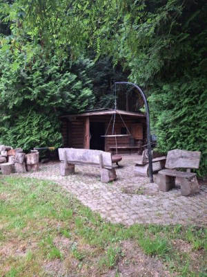 Private campsite with views of the Meißner