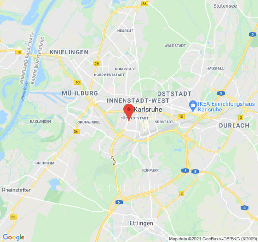 Tent site in Karlsruhe