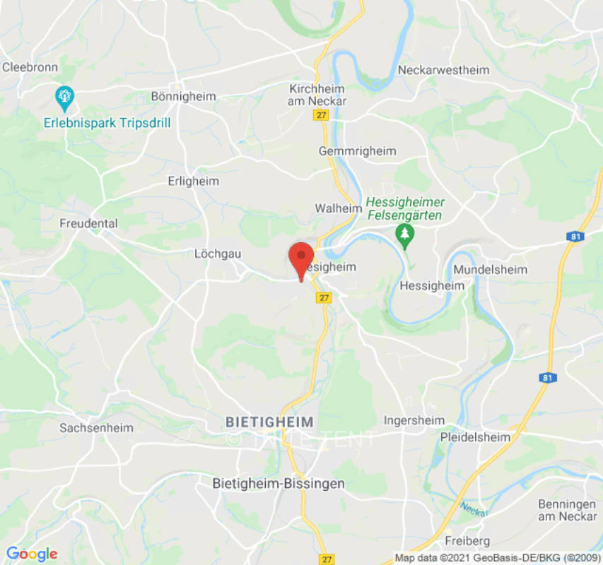 Zeltplatz in Besigheim, privater Stellplatz