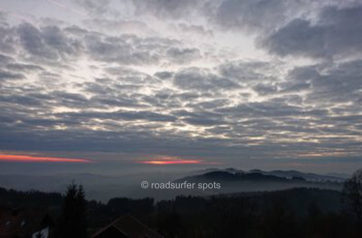 Above the clouds on the Bavarian Forest