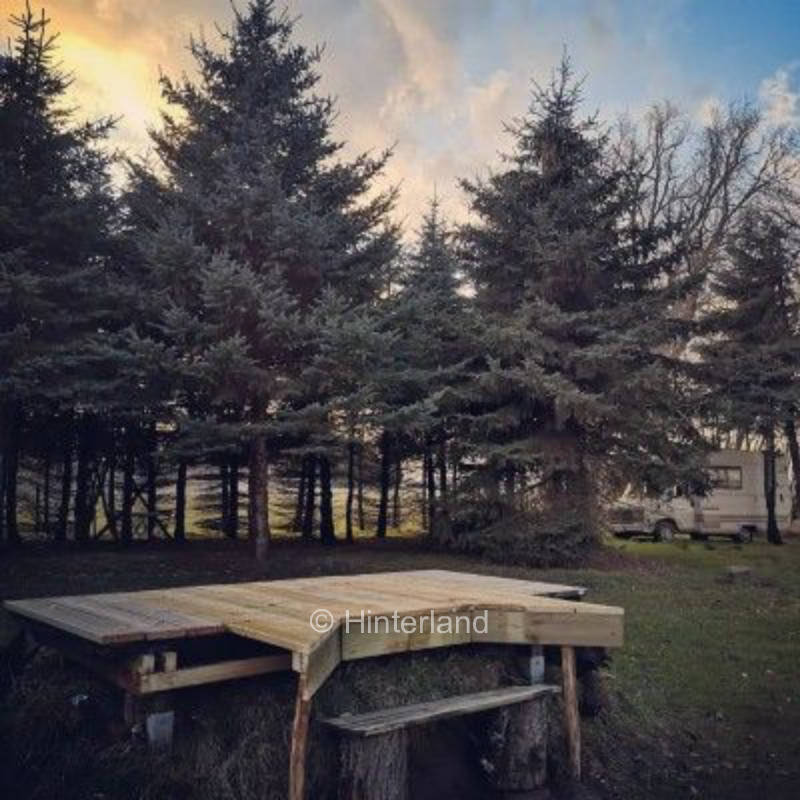 Camping at the old school in the middle of nowhere