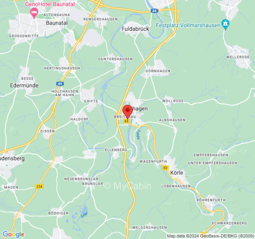 Klosterhäuschen nahe Fulda Ufer