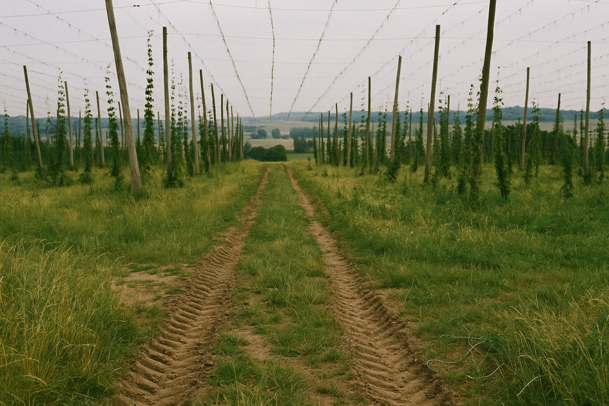 The Hallertau – AI-generated illustrative image