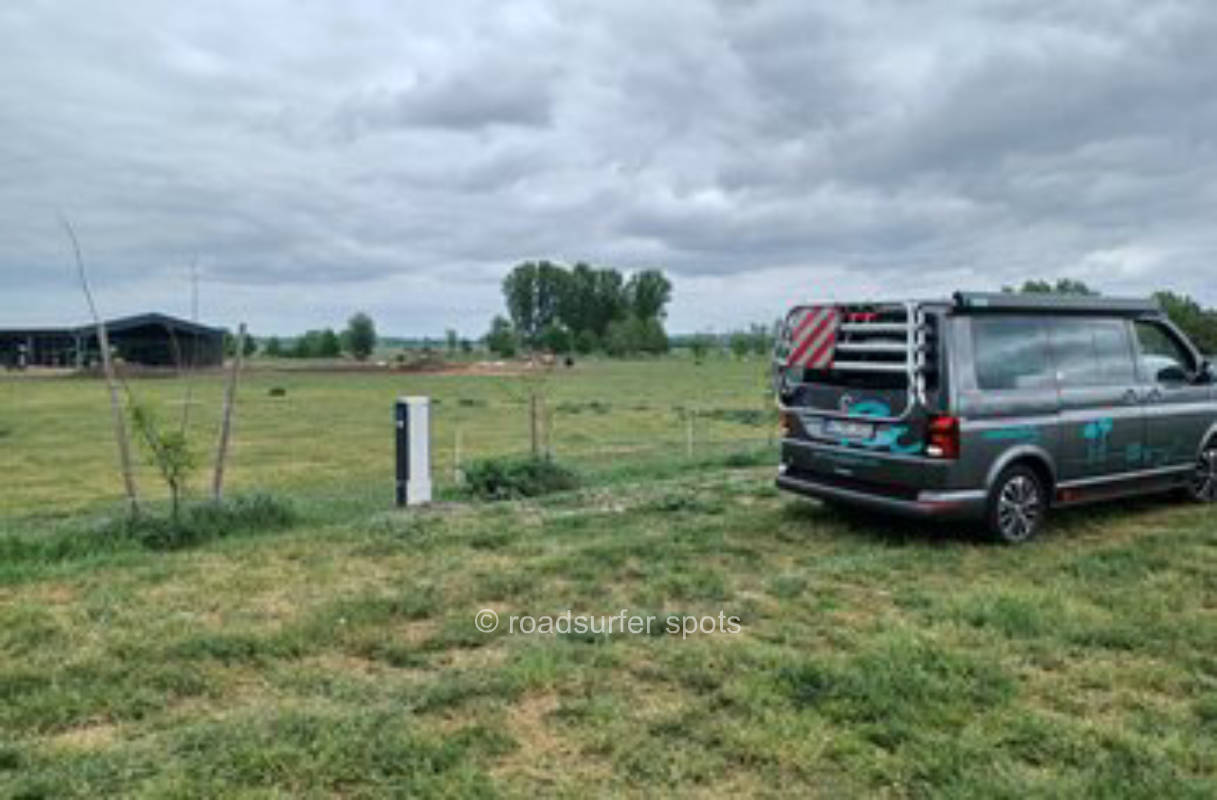 Wohnmobil-Stellplatz mit Weideblick