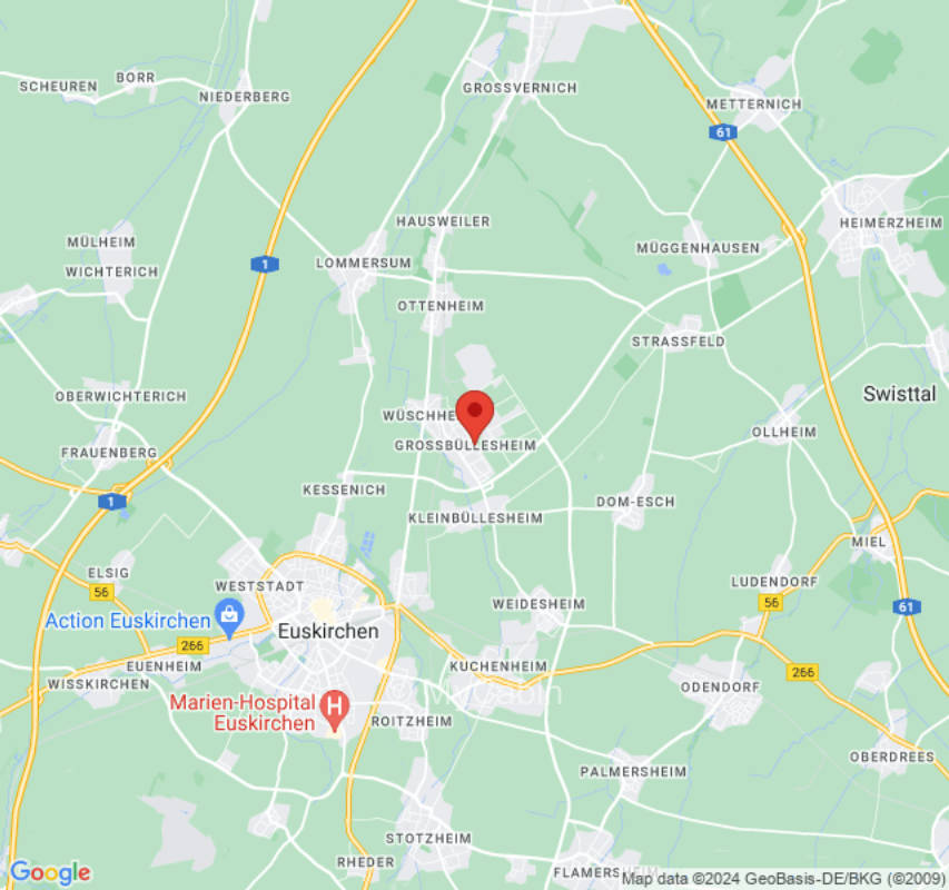 Grüne Wiese am Ortsrand einer Parkanlage