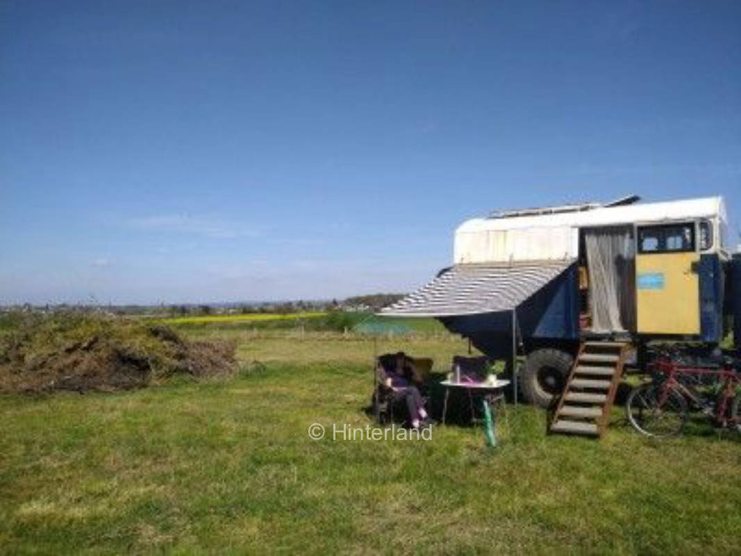 Wiese mit Fernblick unweit vom Siebengebirge
