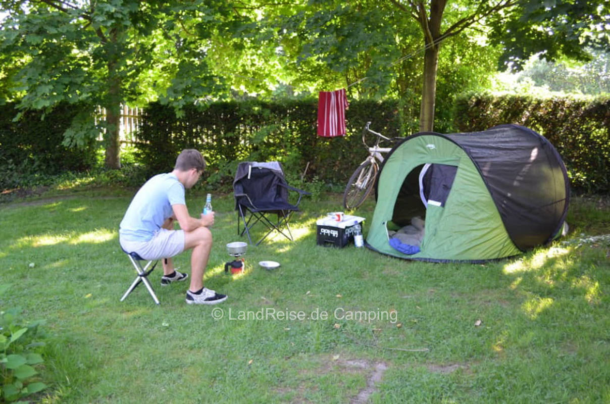 Tent site at Hof Gottschalk - flexible choice