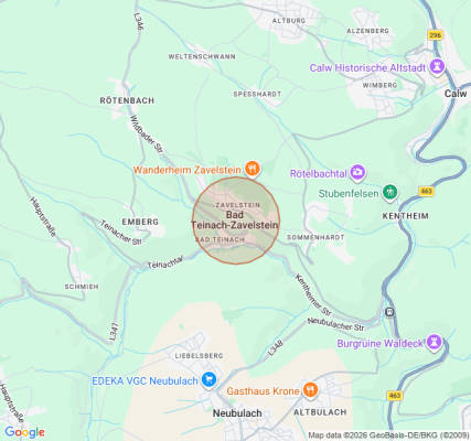 Zeltplatz in Bad Teinach-Zavelstein