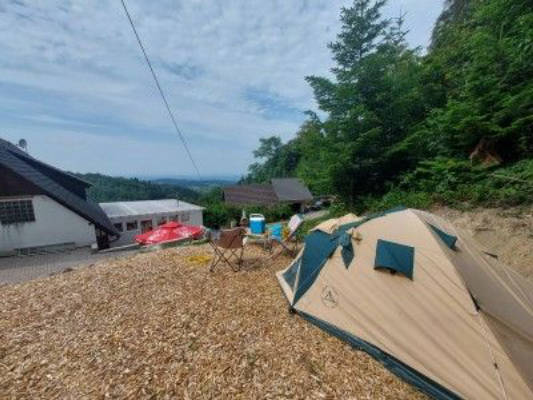 Panorama campsite with Rhine Valley panorama
