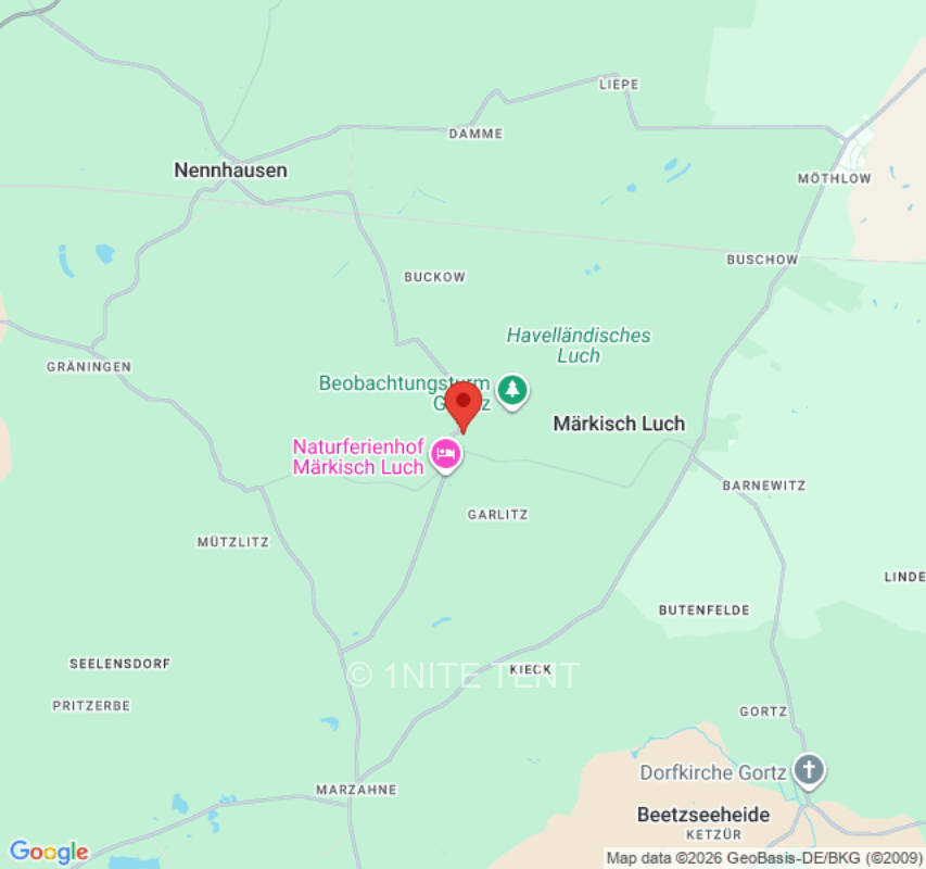 Zeltplatz in Märkisch Luch