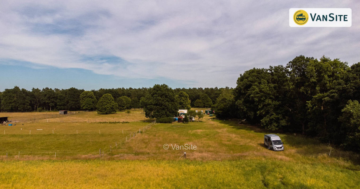 Festivalgelände am Waldrand  in schöner Natur
