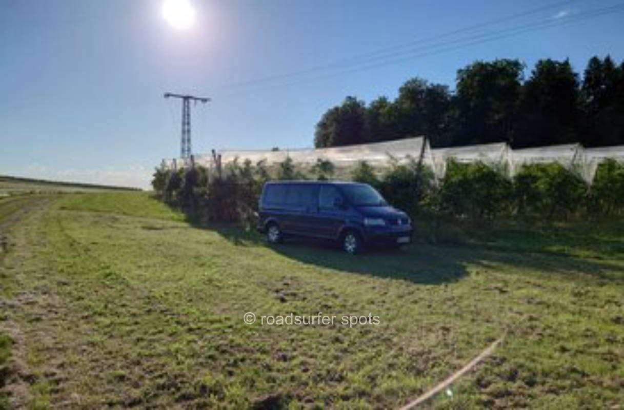 Camping Traum vorm Apfelbaum