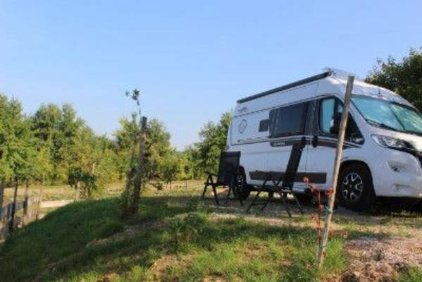 Motorhome parking at the Experience Farm