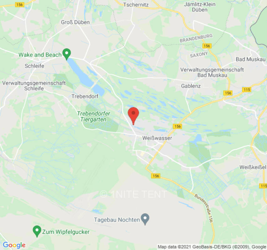 Zeltplatz in Weißwasser/Oberlausitz