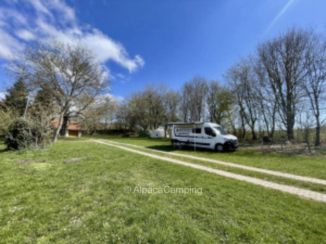 Stellplatz am Bauernhof auf der Wiese #3