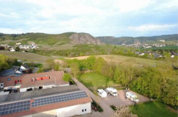 Campingplatz im Grünen gleich neben dem Weingut