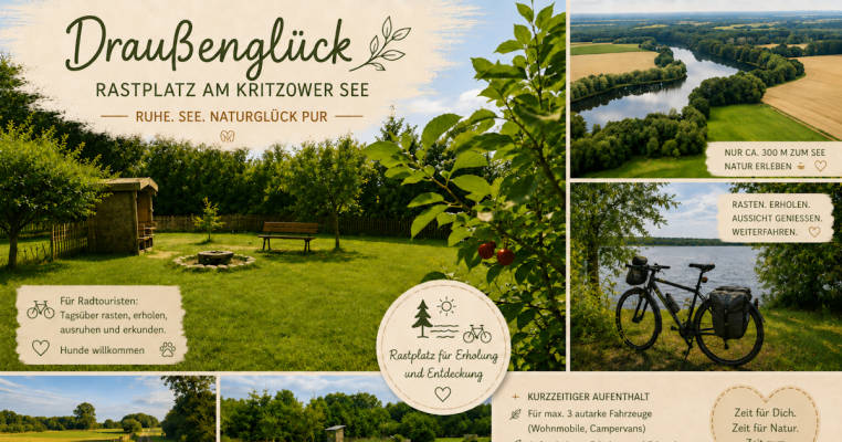 Draußenglück - ganz entzückt - am Kritzower See 1
