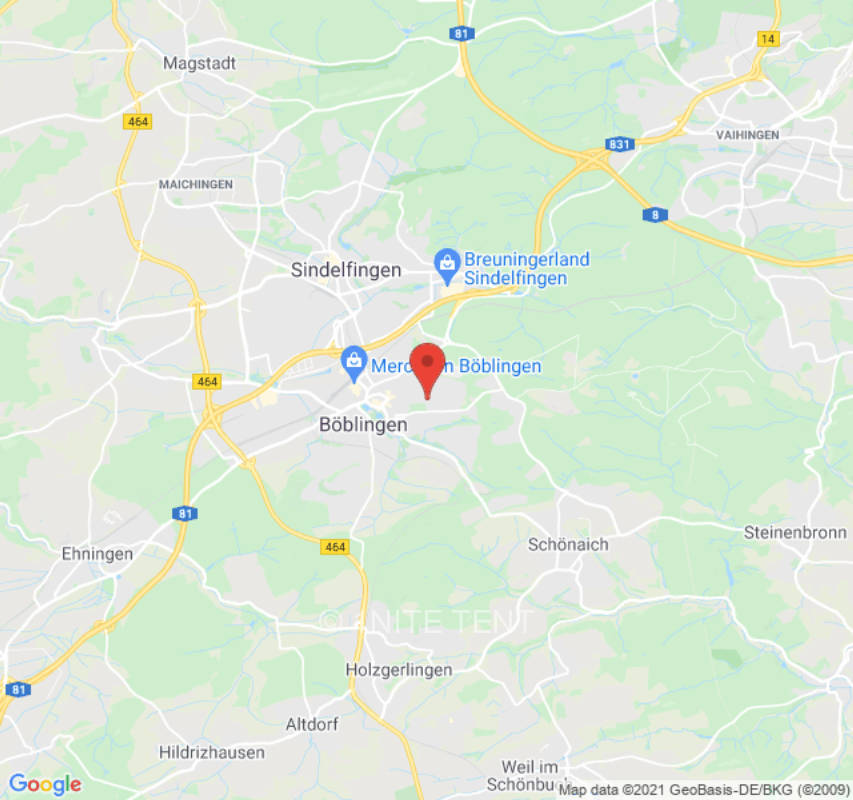 Zeltplatz in Böblingen, privater Stellplatz