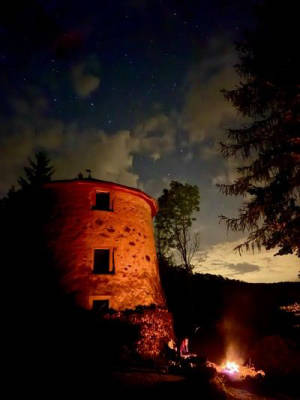 Romantic windmill near Saxon Switzerland