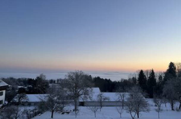Parkplatz mit Chiemseeblick