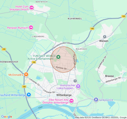Tent campsite in Wittenberge