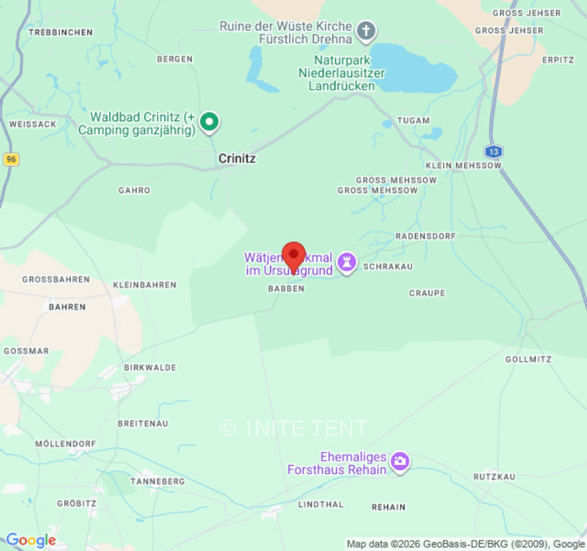 Zeltplatz in Crinitz