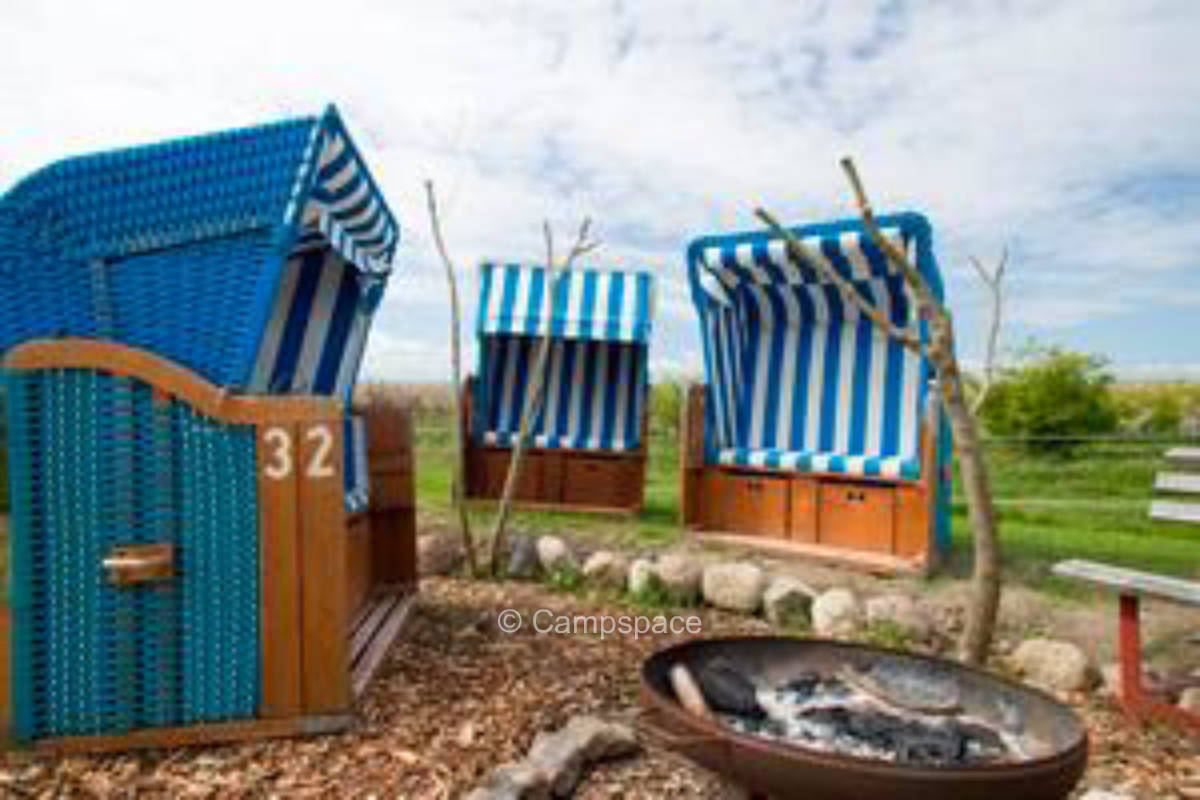 Farm camping on the Baltic Sea