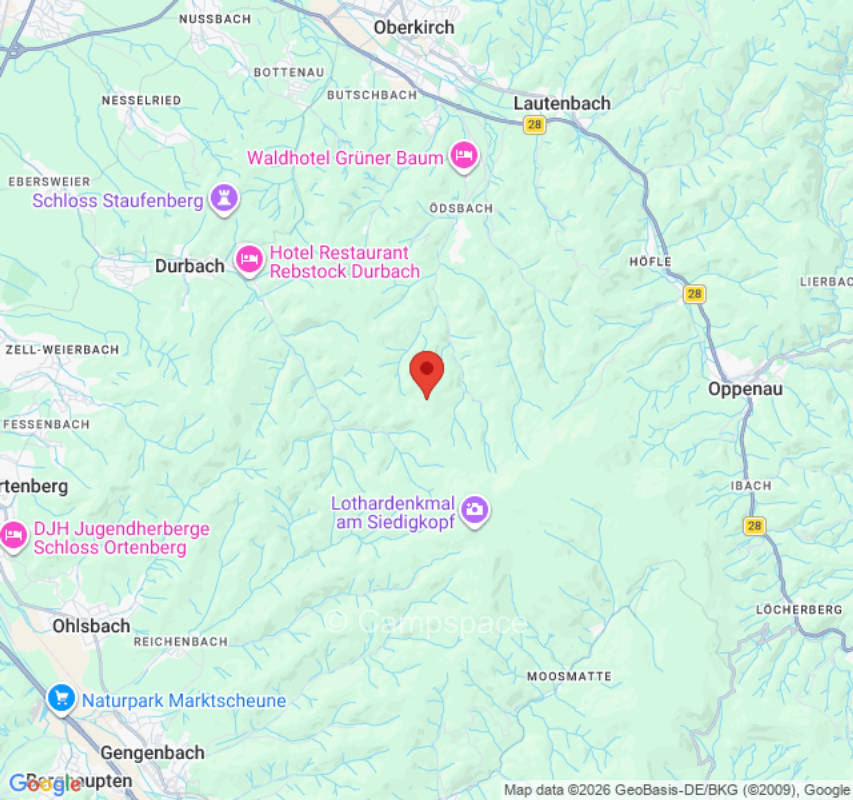 Platz 1/ Leises Plätscherte Nahe am Uhrigen Bauernhof (Campspace 8810)