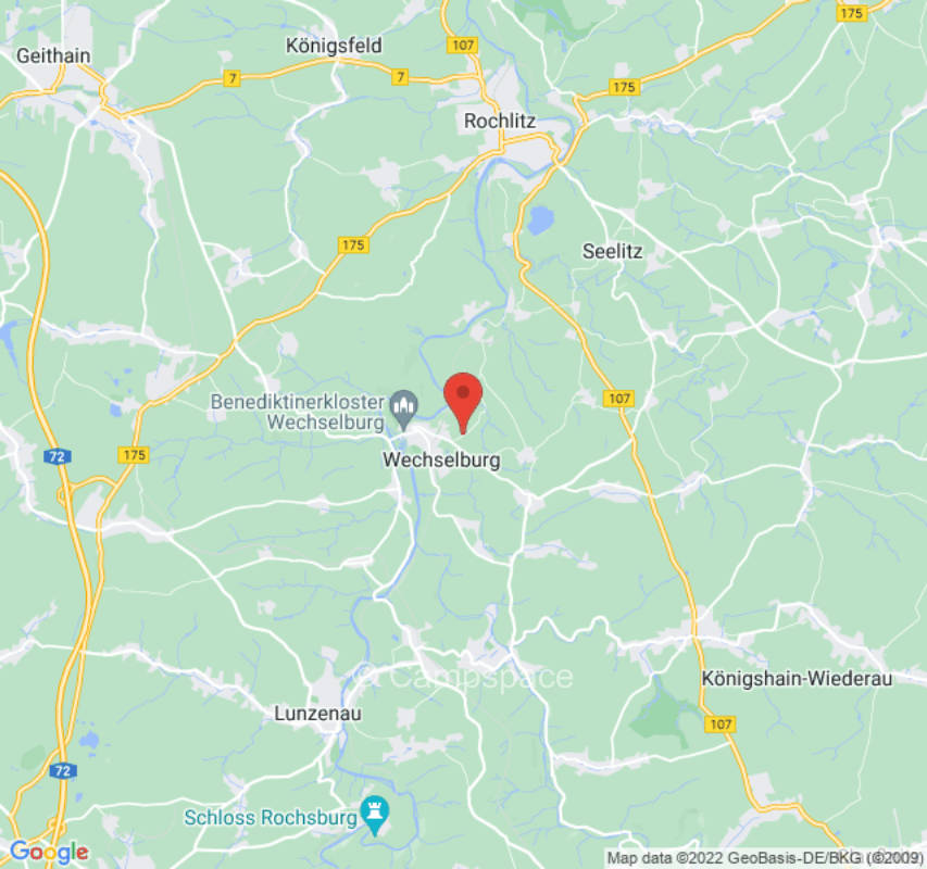 Zelten im Garten bei Wechselburg