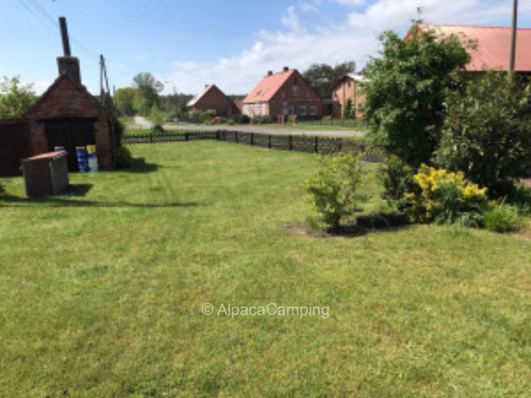 Meadow pitch near the river Elde