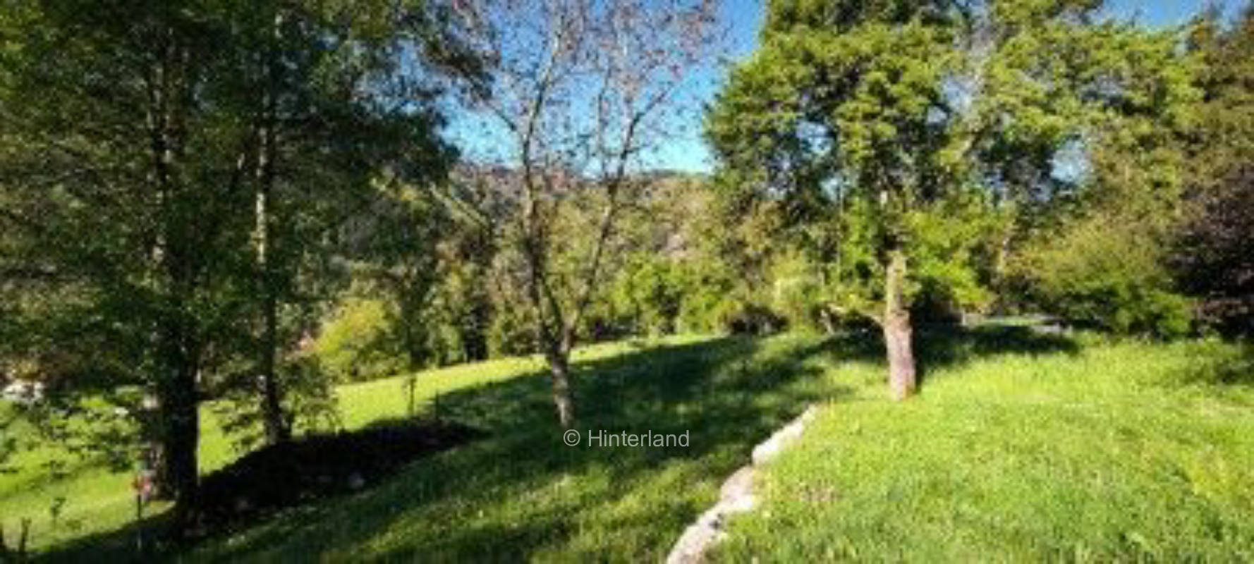 Stellplatz und Garten mit Blick ins Sengsengebirge