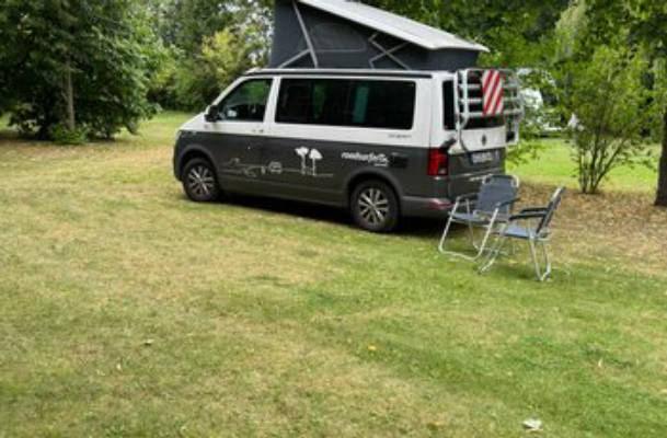 Camping auf der Tenne