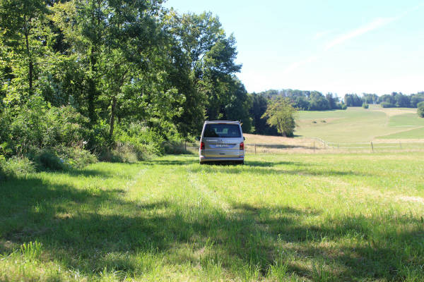 Klettgau camp am waldrand