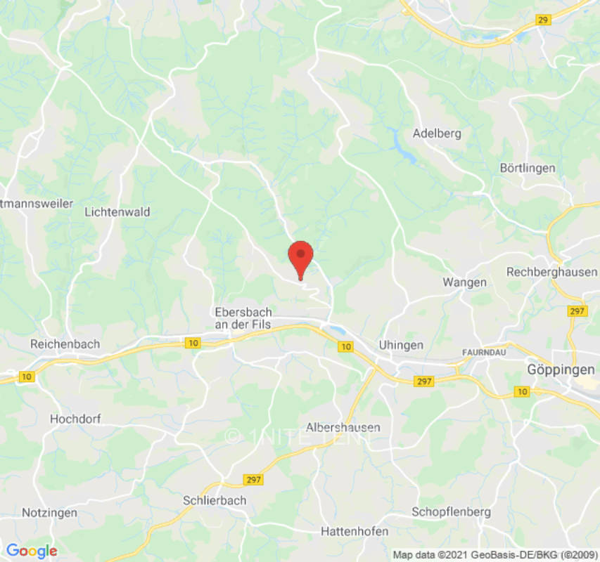 Zeltplatz in Uhingen, privater Stellplatz