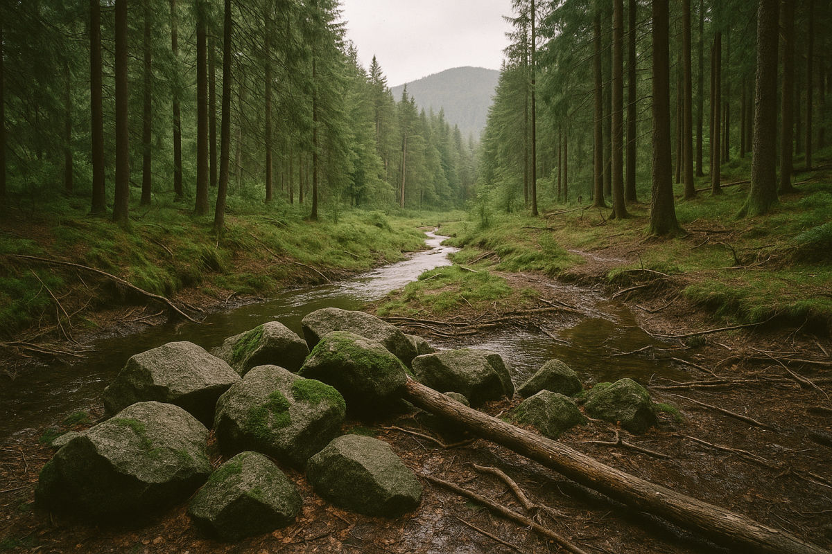 The Fichtelgebirge – AI-generated illustrative image