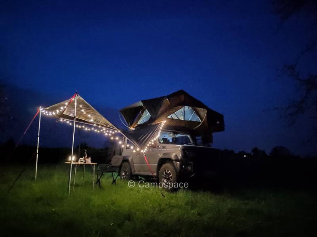 Wild Campen Obstgarten 360°-Blick - UNESCO Geopark