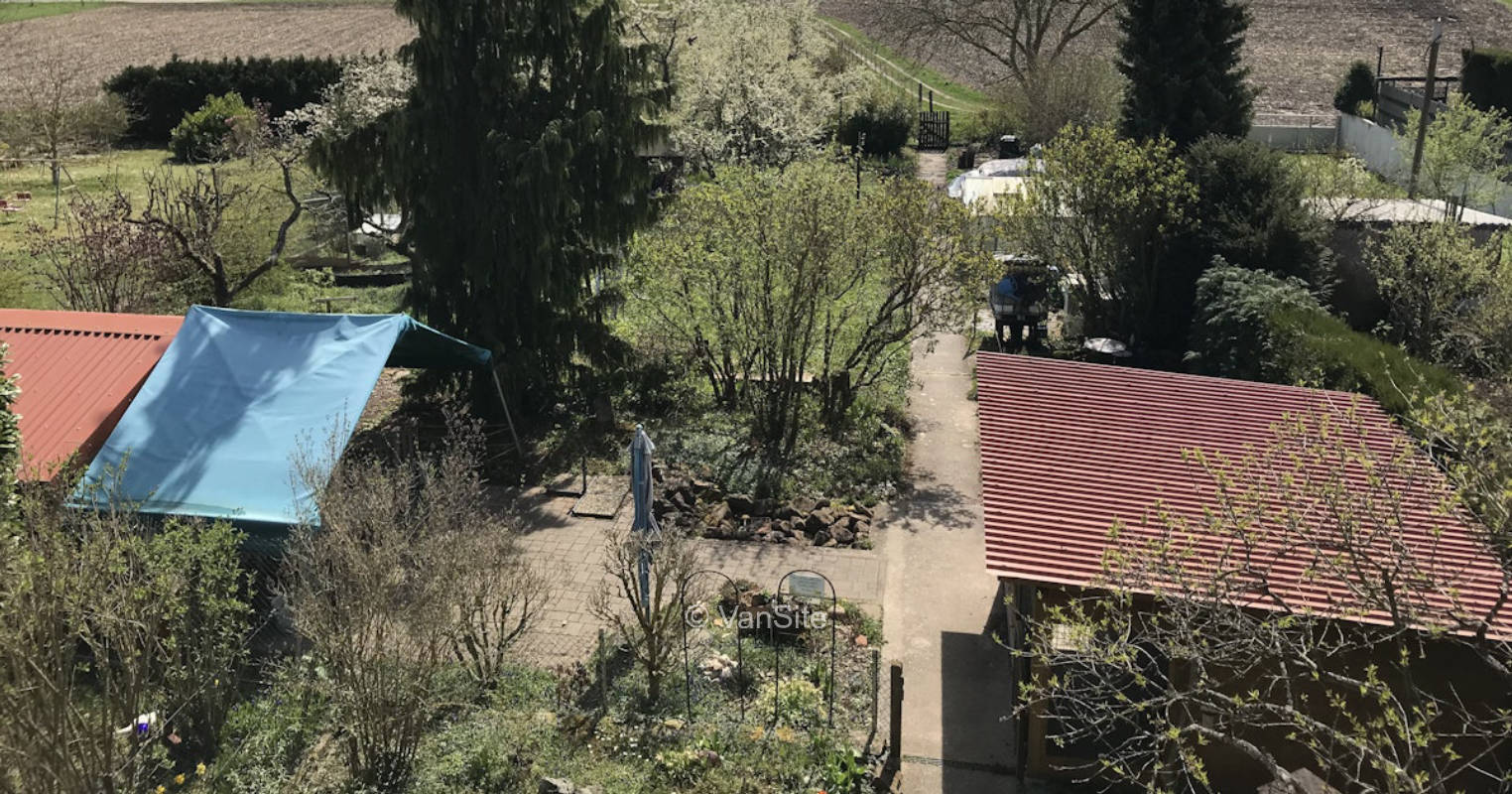 Parking space in the yard in a quiet residential area